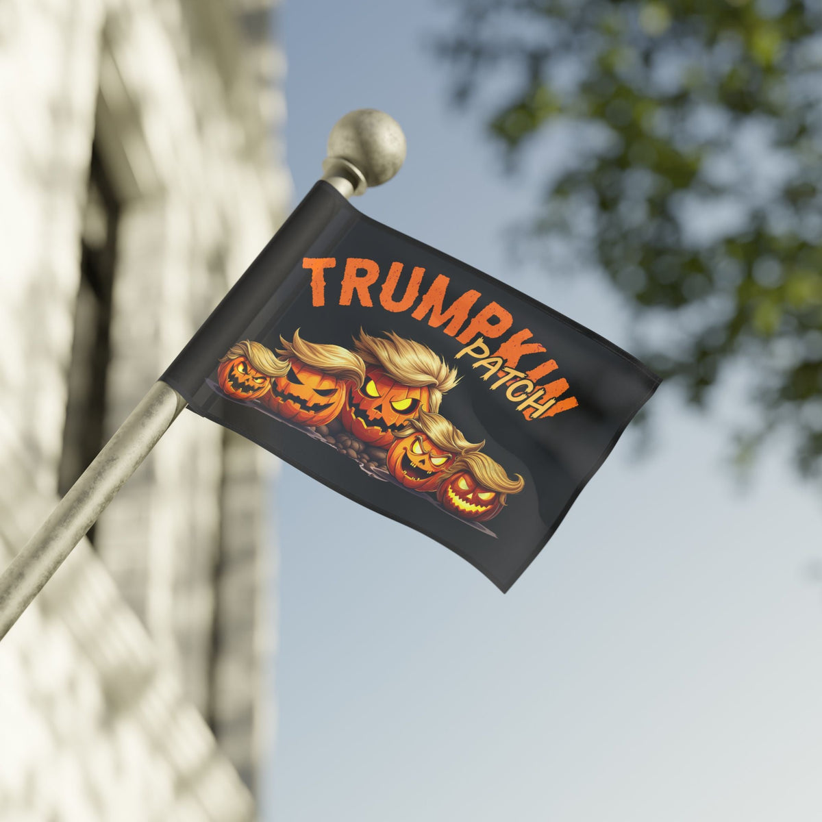 Trumpkin Patch Halloween Custom Banner Flag (3 Sizes) - PatriotDepot.com