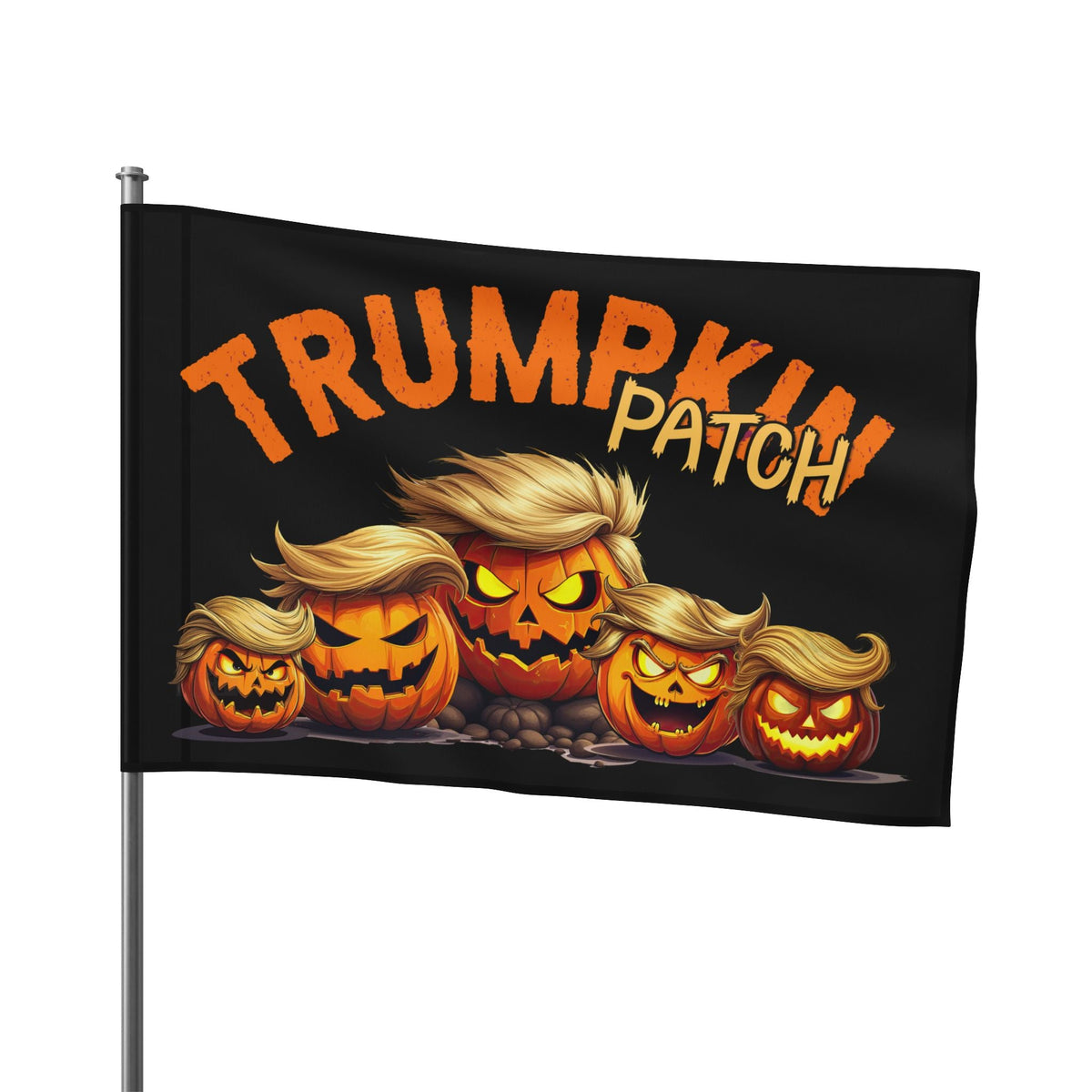 Trumpkin Patch Halloween Custom Banner Flag (3 Sizes) - PatriotDepot.com