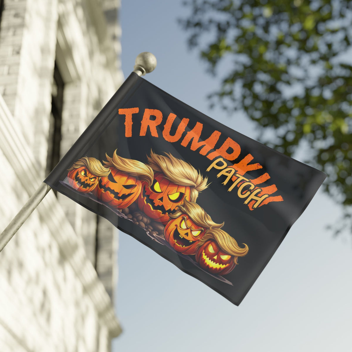Trumpkin Patch Halloween Custom Banner Flag (3 Sizes) - PatriotDepot.com
