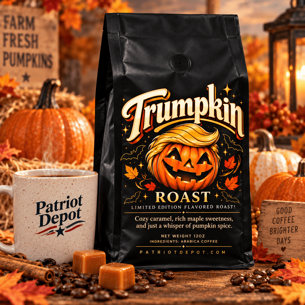 Trumpkin Roast Coffee (Limited Edition Flavored Roast) - PatriotDepot.com