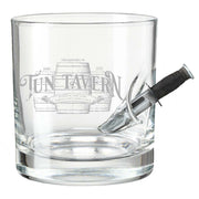 Tun Tavern Combat Knife Whiskey Glass | USA Made - PatriotDepot.com