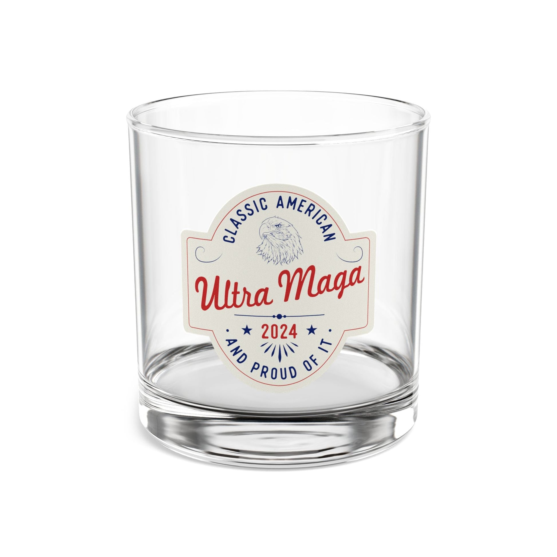 Ultra MAGA Classic American and Proud of It Rocks Glass - PatriotDepot.com