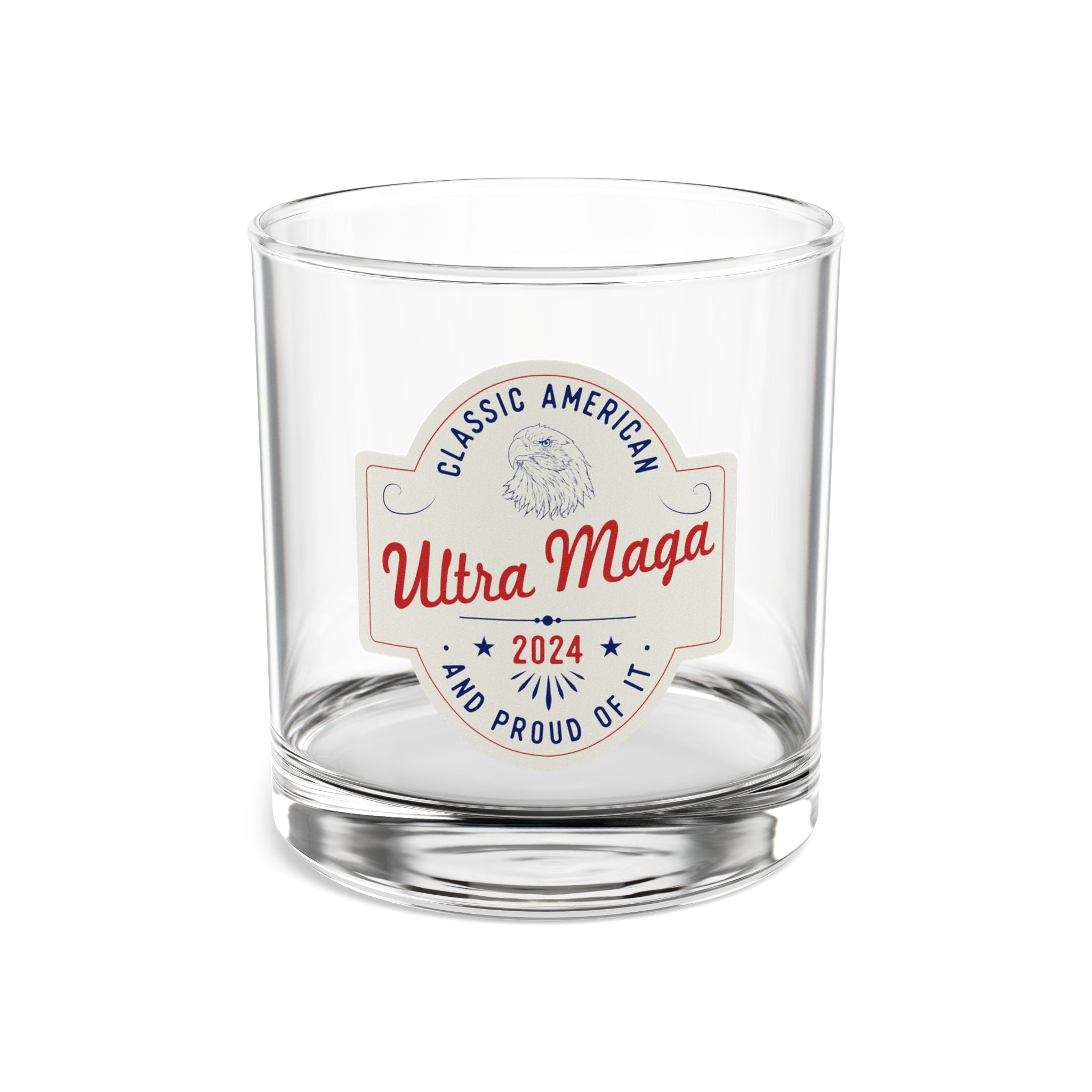 Ultra MAGA Classic American and Proud of It Rocks Glass - PatriotDepot.com