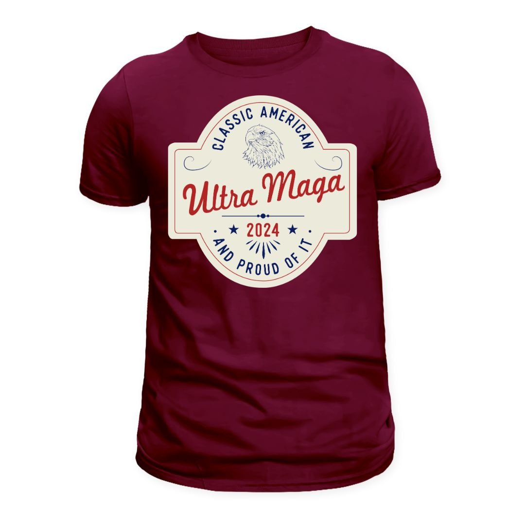 Ultra MAGA "Classic American and Proud of It" Unisex T-Shirt - PatriotDepot.com