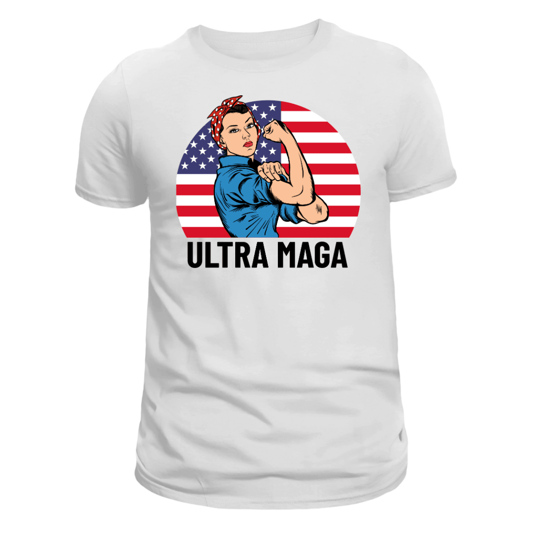 Ultra MAGA "Rosie the Riveter" Unisex T-Shirt - PatriotDepot.com
