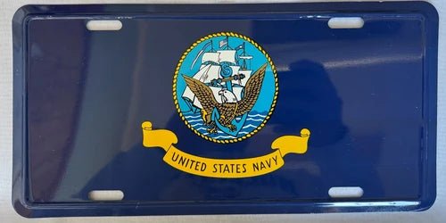 United States Navy Emblem Vanity License Plate - PatriotDepot.com
