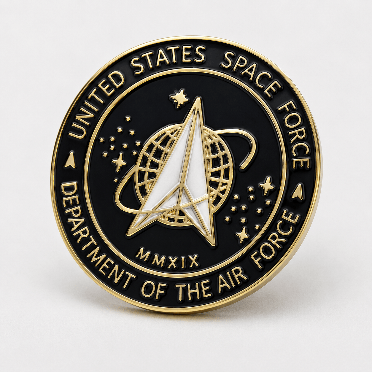 United States Space Force Gold Plated Lapel Pin - PatriotDepot.com