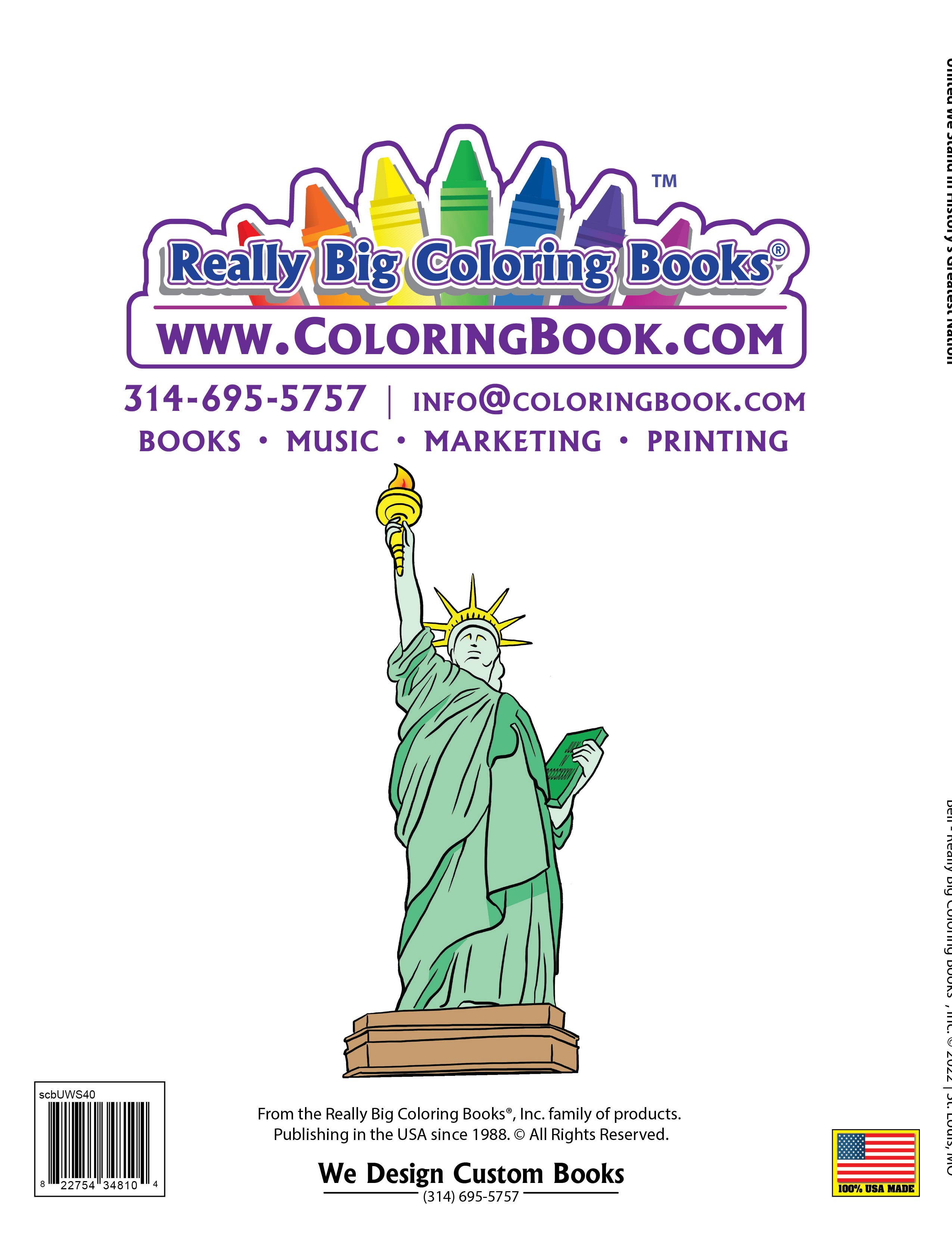 United We Stand Patriotic Coloring Book | Faith, Freedom & American Symbols | 40 Pages | 8.5" x 11" - PatriotDepot.com