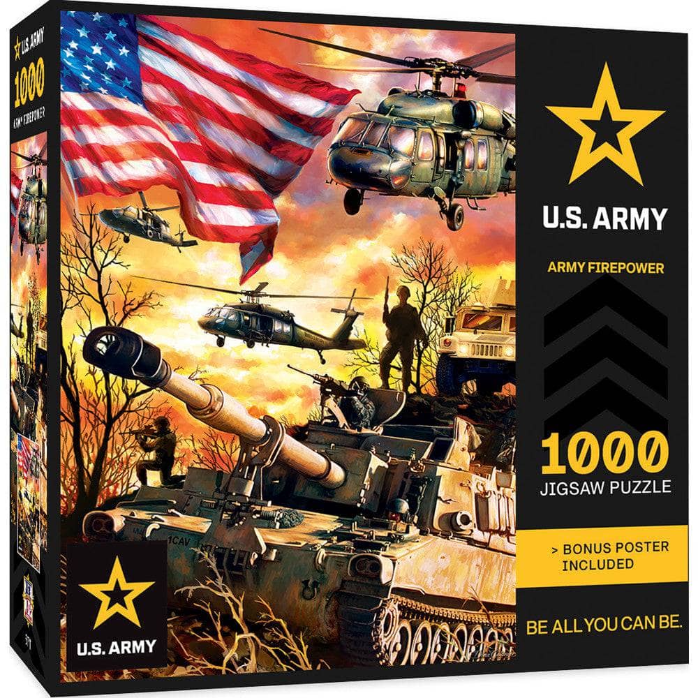 U.S. Army - Army Firepower 1000 Piece Jigsaw Puzzle - PatriotDepot.com