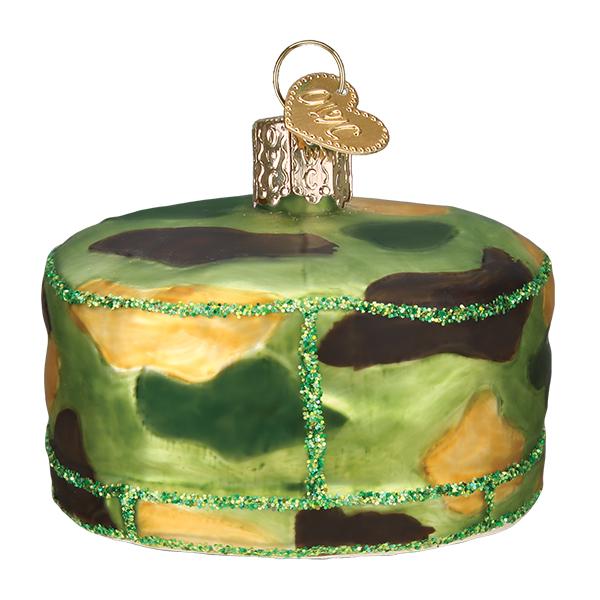 U.S. Army Cap Glass Ornament - PatriotDepot.com