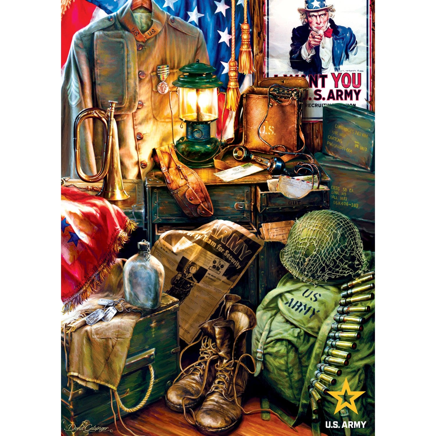 U.S. Army - Men of Honor 1000 Piece Jigsaw Puzzle - PatriotDepot.com