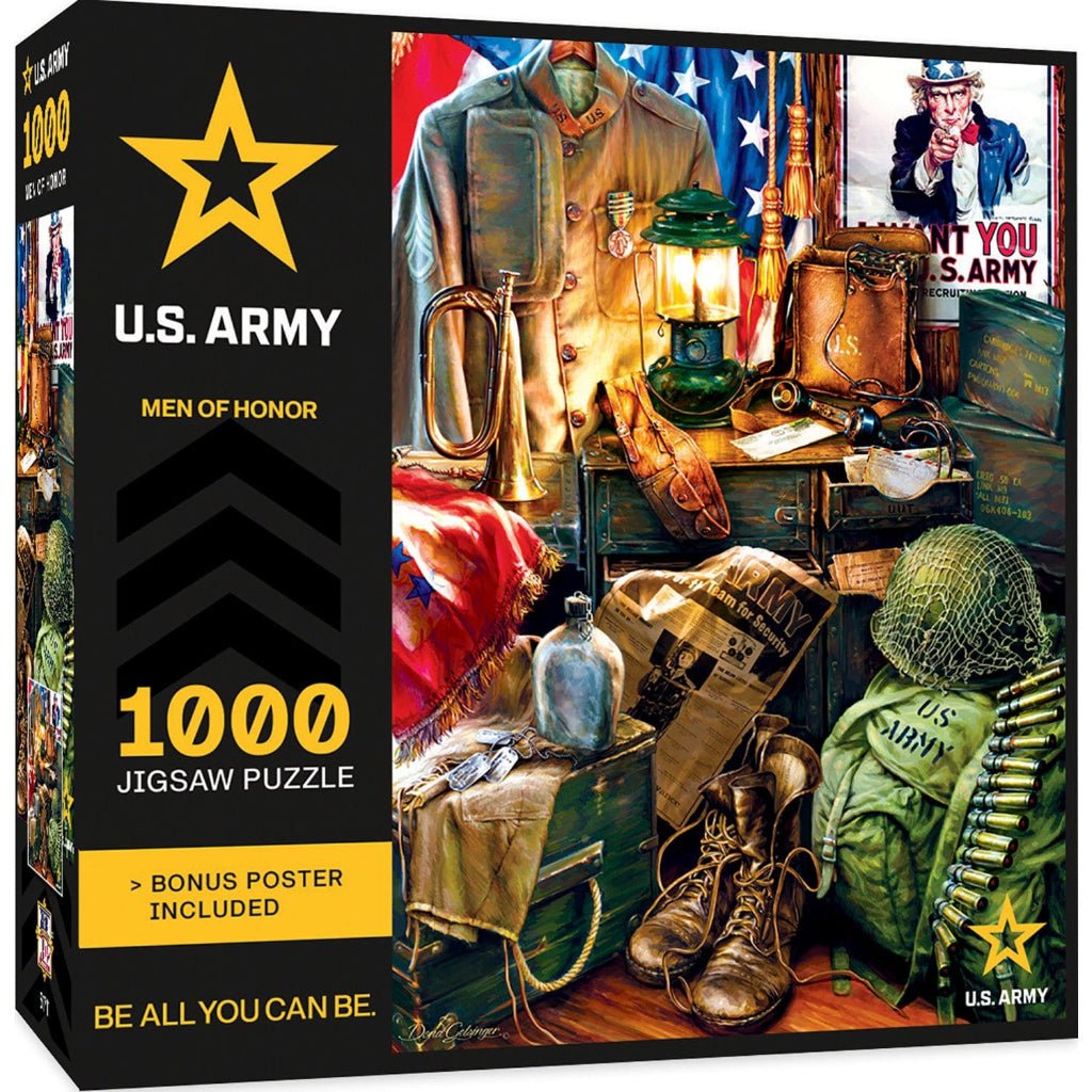 U.S. Army - Men of Honor 1000 Piece Jigsaw Puzzle - PatriotDepot.com