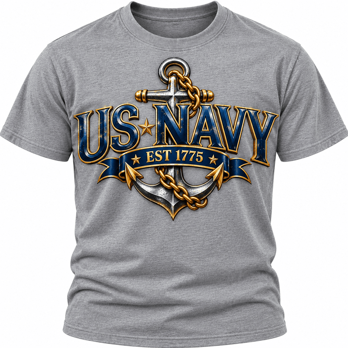 U.S. Navy Est. 1775 Vintage Anchor T-Shirt - PatriotDepot.com