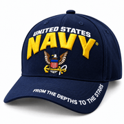 U.S. Navy “From the Depths to the Stars” Embroidered Hat | Officially Licensed - PatriotDepot.com