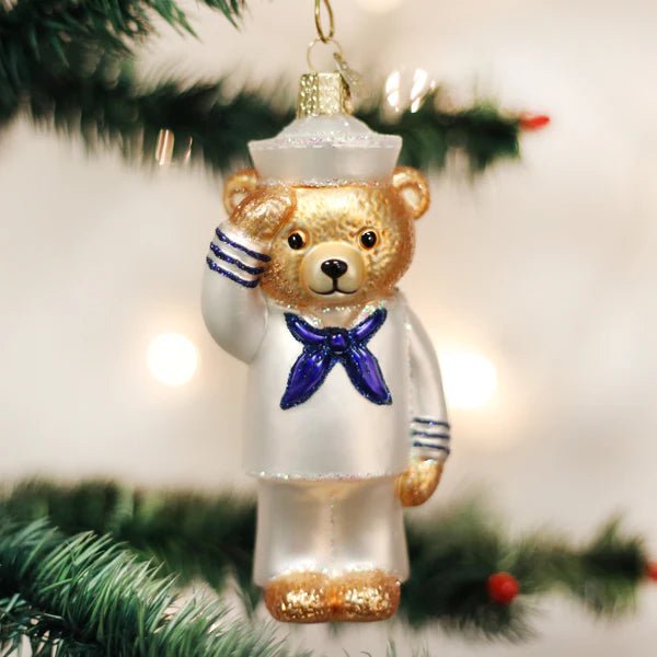 U.S. Navy Uniform Bear Ornament - PatriotDepot.com