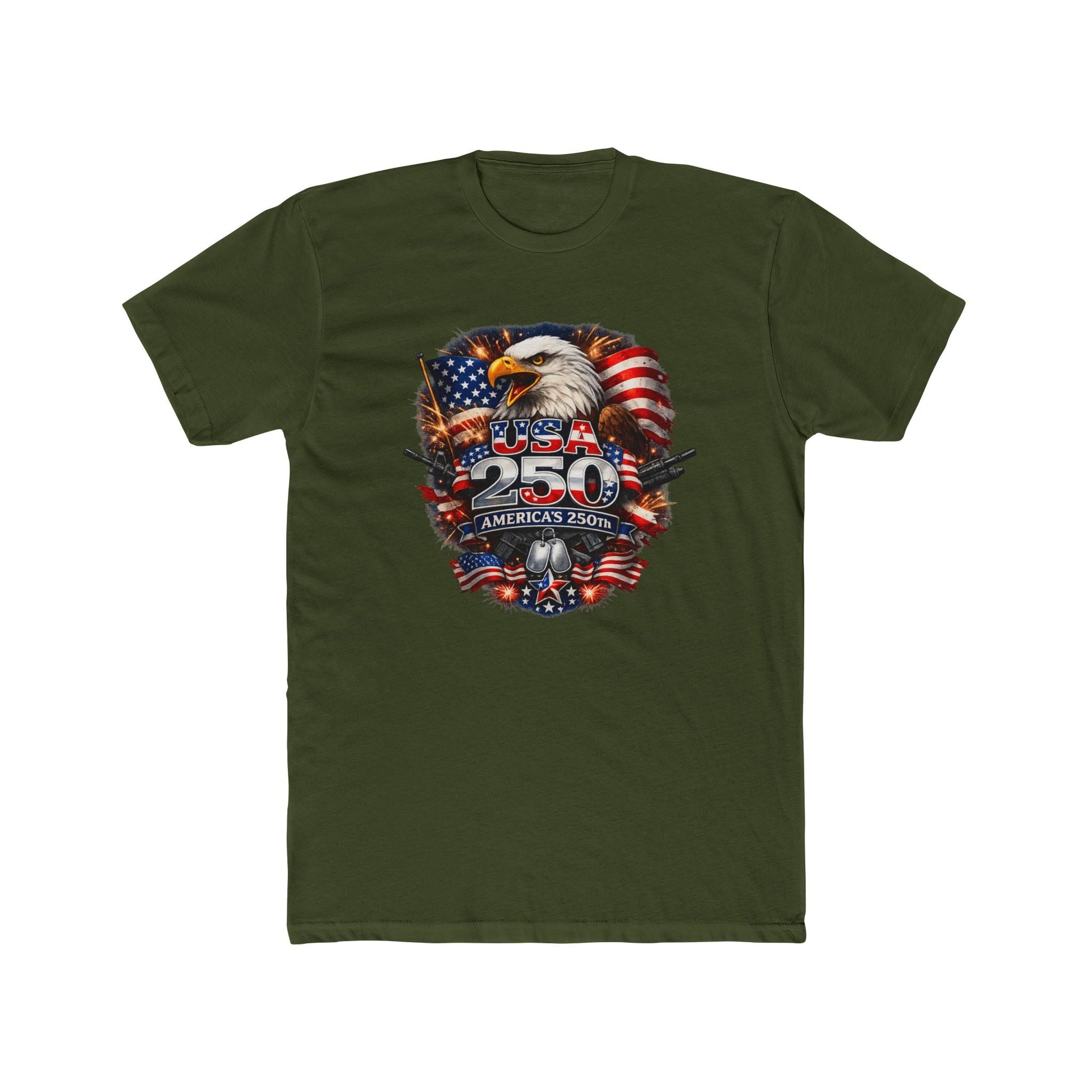 USA 250 America’s 250th Anniversary Patriotic Eagle T-Shirt - PatriotDepot.com