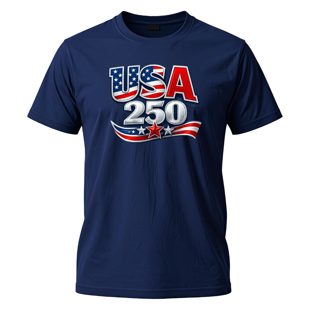 USA 250th Anniversary of America T-Shirt (1776–2026) - PatriotDepot.com