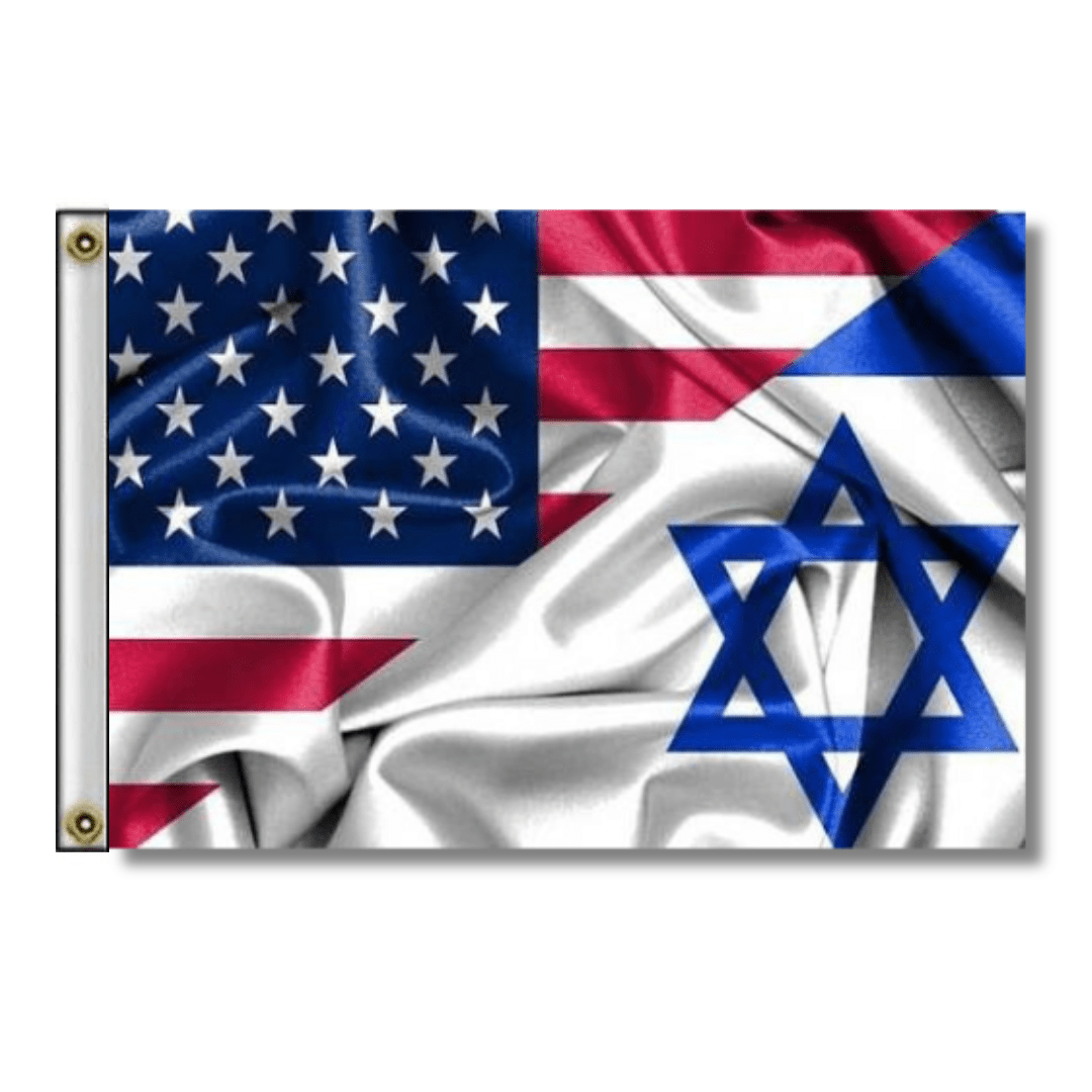 USA Israel 3'x5' Rough Tex® Flag (2 Sizes) - PatriotDepot.com