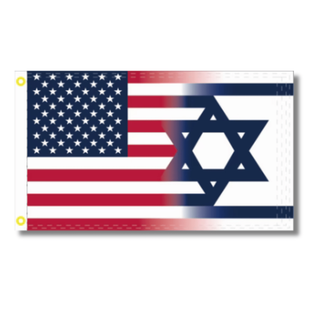 USA Israel 3'x5' Rough Tex® Flag (2 Sizes) - PatriotDepot.com
