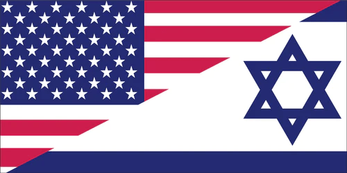 USA Israel Flag Bumper Sticker - PatriotDepot.com