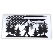 USA Sasquatch Bumper Sticker (Black & White) - PatriotDepot.com