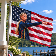USA Sophie Cunningham Pointing 3′ × 5′ Flag - PatriotDepot.com