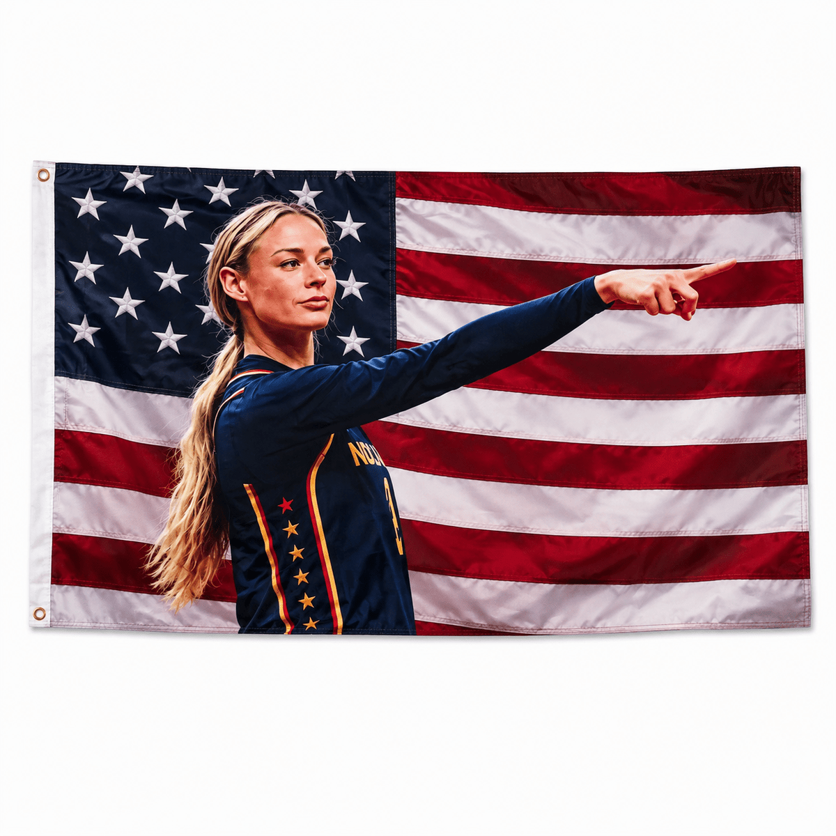 USA Sophie Cunningham Pointing 3′ × 5′ Flag - PatriotDepot.com