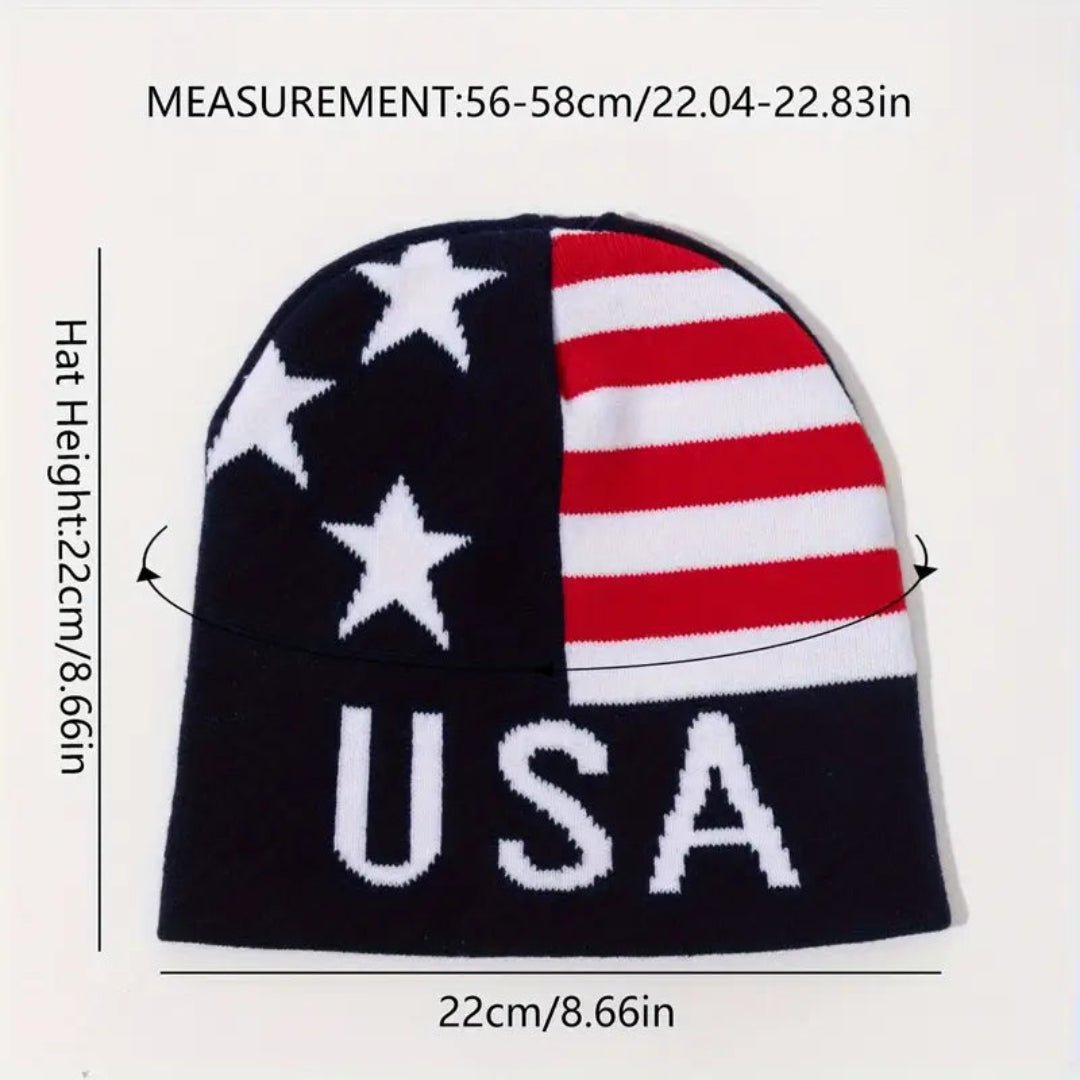 USA Star Spangled Knit Beanie - PatriotDepot.com