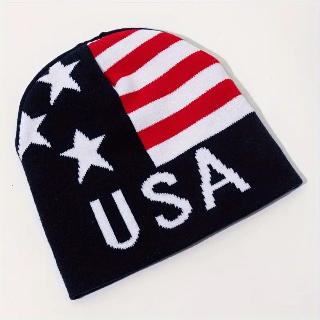 USA Star Spangled Knit Beanie - PatriotDepot.com
