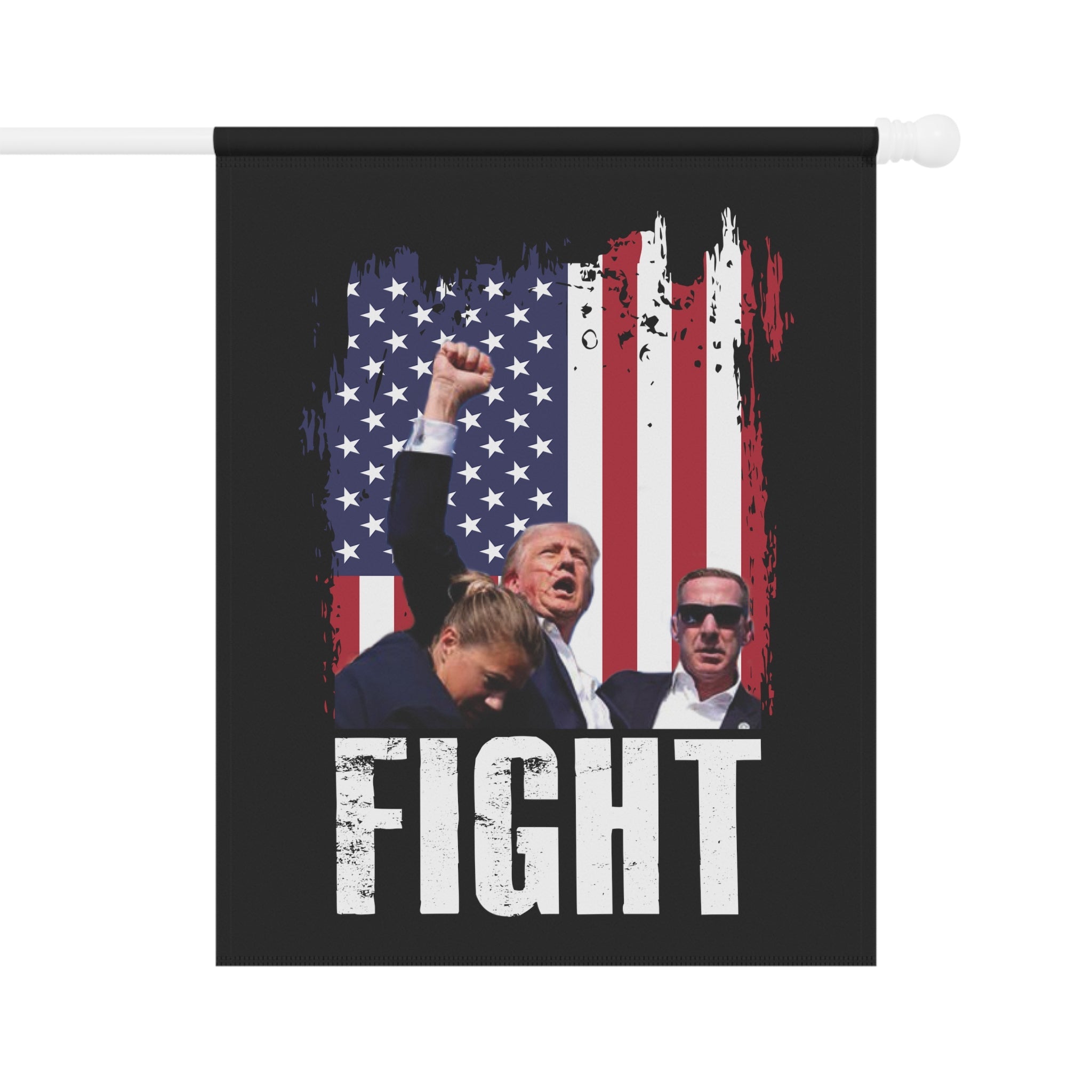 USA Trump Fight Flag (Garden or House Banner) - PatriotDepot.com