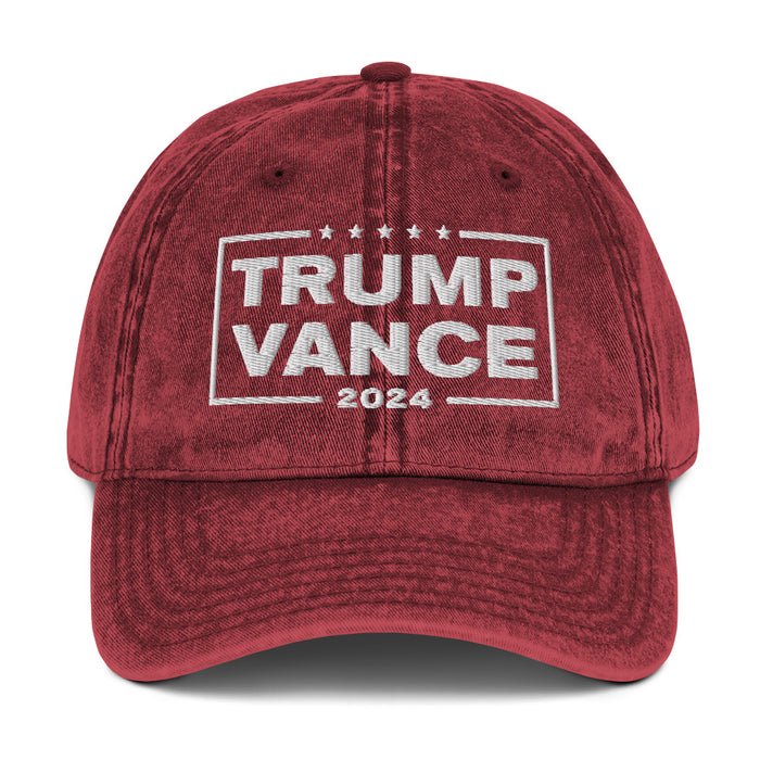 Trump Vance 2024 Vintage Cotton Twill Cap