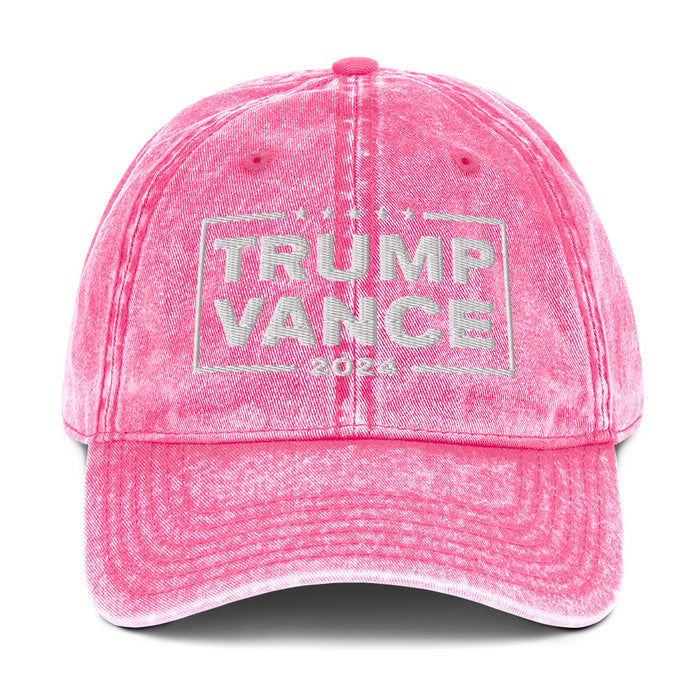 Trump Vance 2024 Vintage Cotton Twill Cap