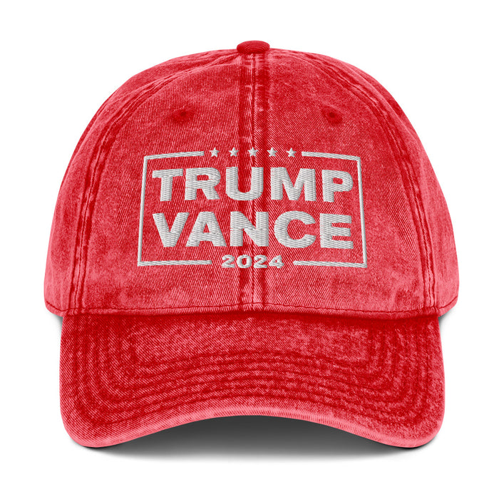 Trump Vance 2024 Vintage Cotton Twill Cap