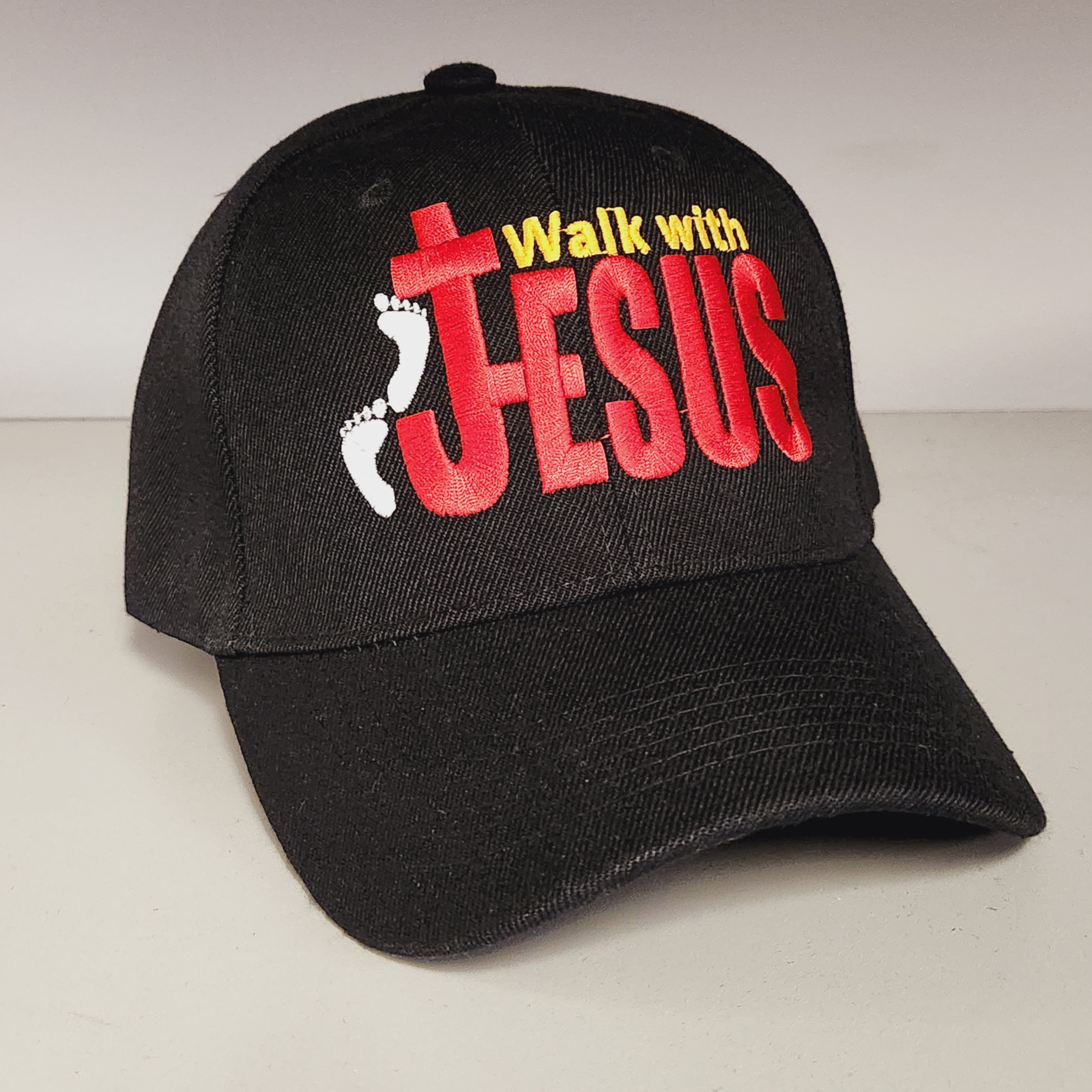 Walk with Jesus Custom Embroidered Hat - PatriotDepot.com