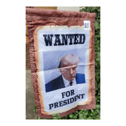 Wanted For President Trump Official Mugshot 12"x18" Garden Flag - PatriotDepot.com