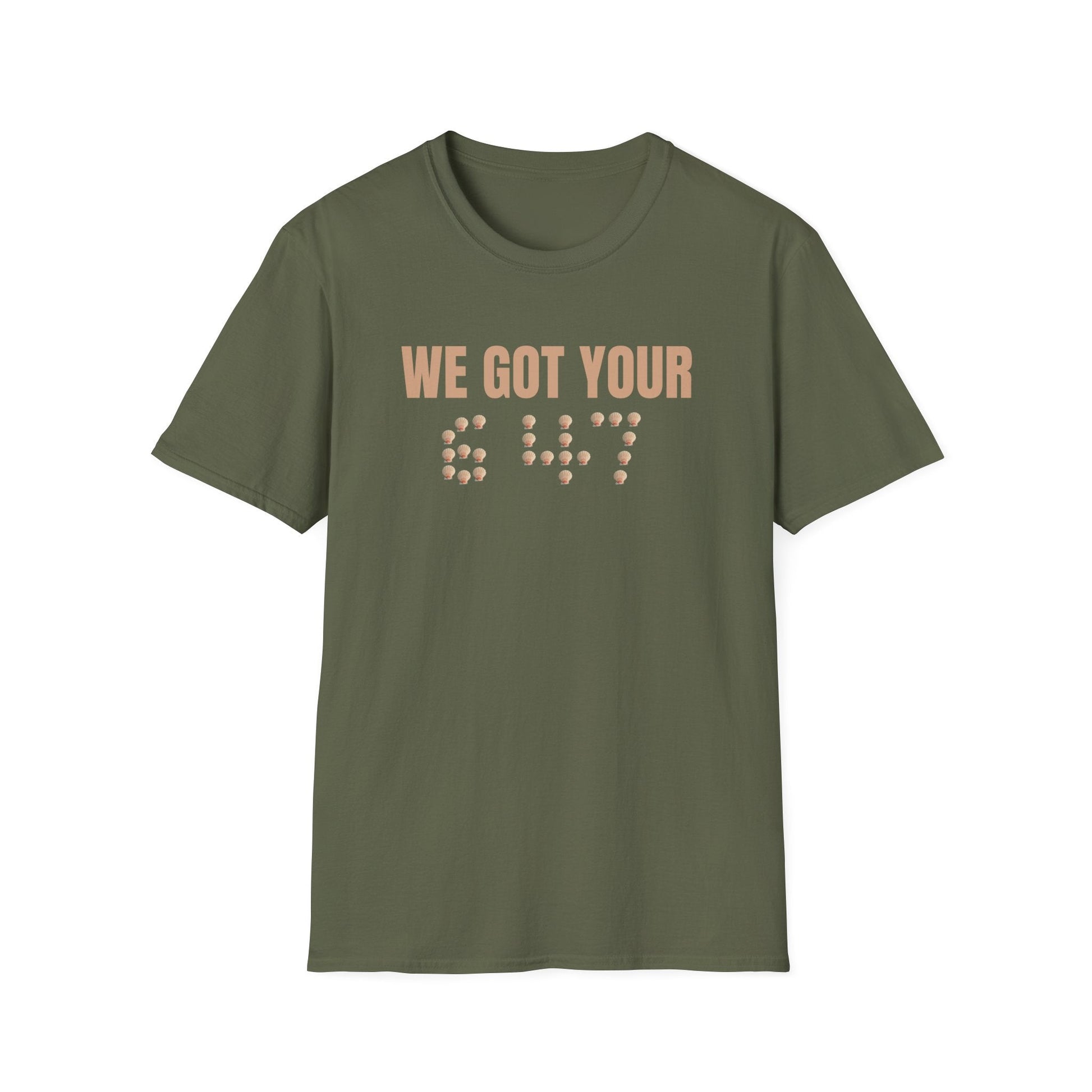 WE GOT YOUR 6 47 T-Shirt (Seashell Design) - PatriotDepot.com