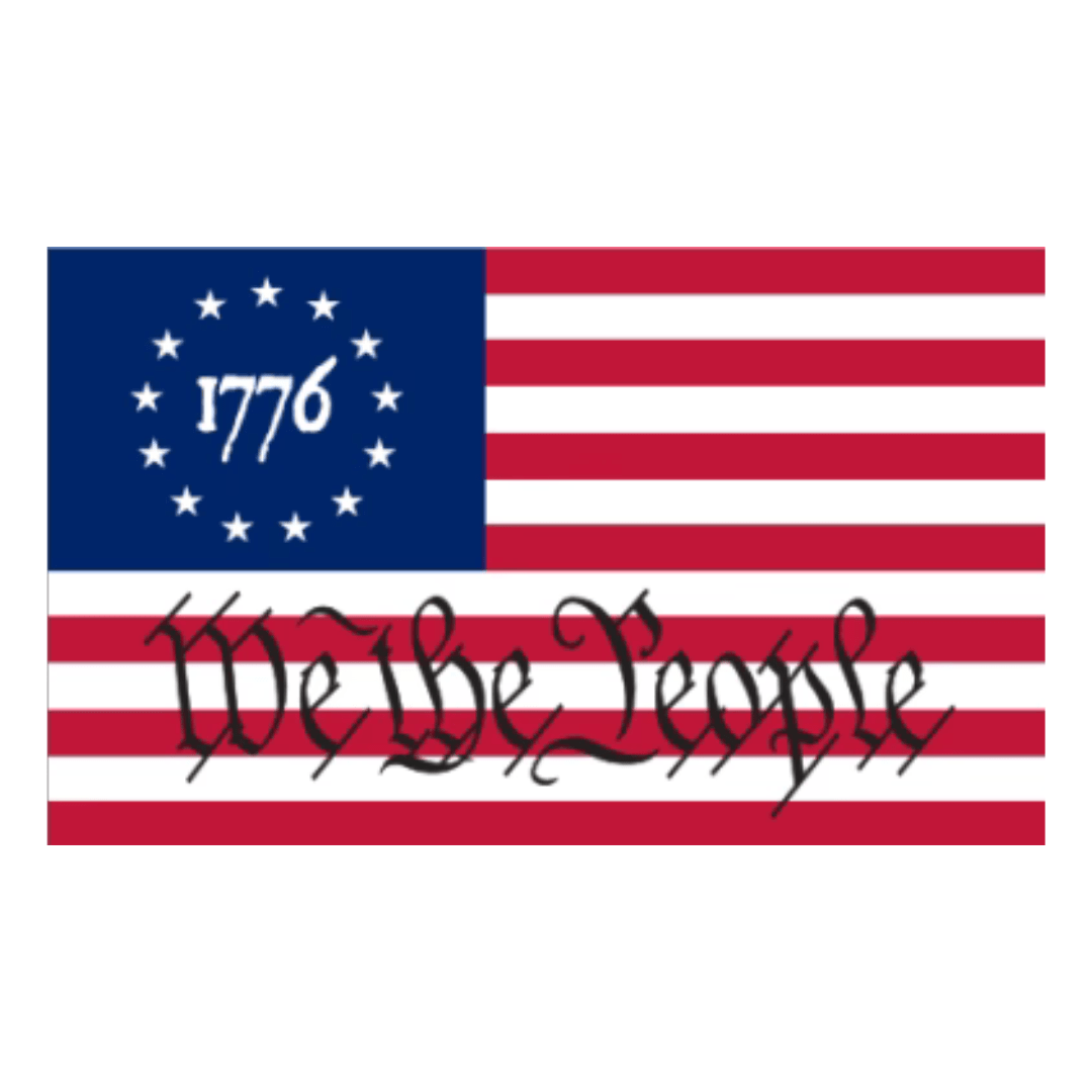 We the People 1776 3'x5' American Flag - PatriotDepot.com