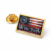 We the People 1776 Flag Enamel Lapel Pin - PatriotDepot.com