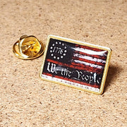 We the People 1776 Flag Enamel Lapel Pin - PatriotDepot.com