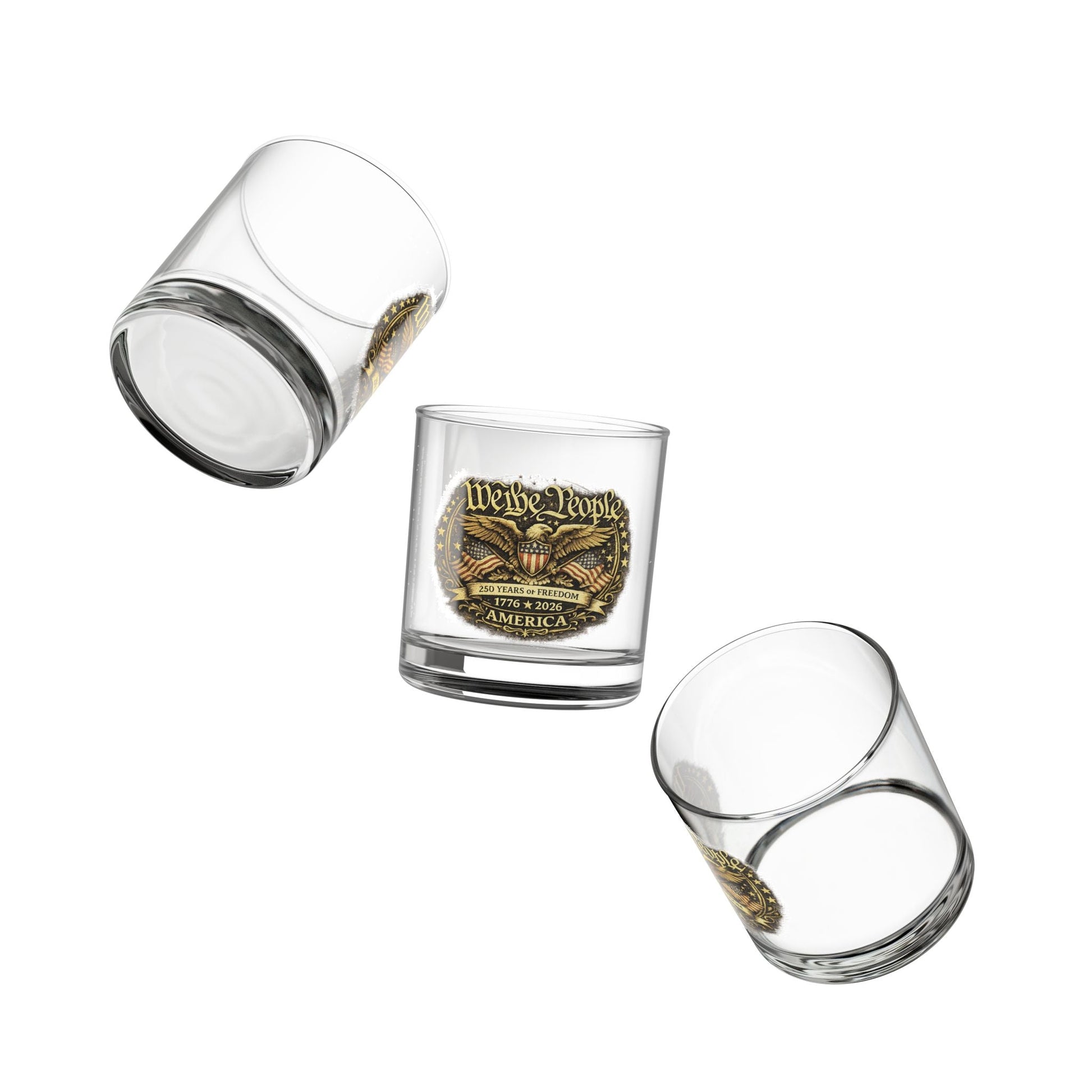We the People – 250 Years of Freedom Heritage Glass (1776–2026 Edition) - PatriotDepot.com