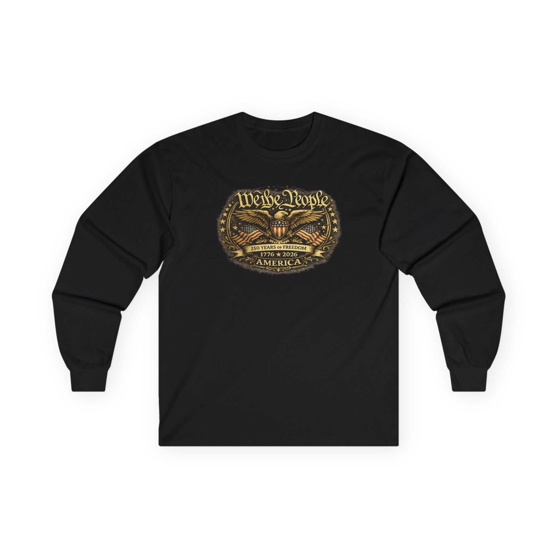 We the People – 250 Years of Freedom Heritage Long - Sleeve T-Shirt (1776–2026 Edition) - PatriotDepot.com
