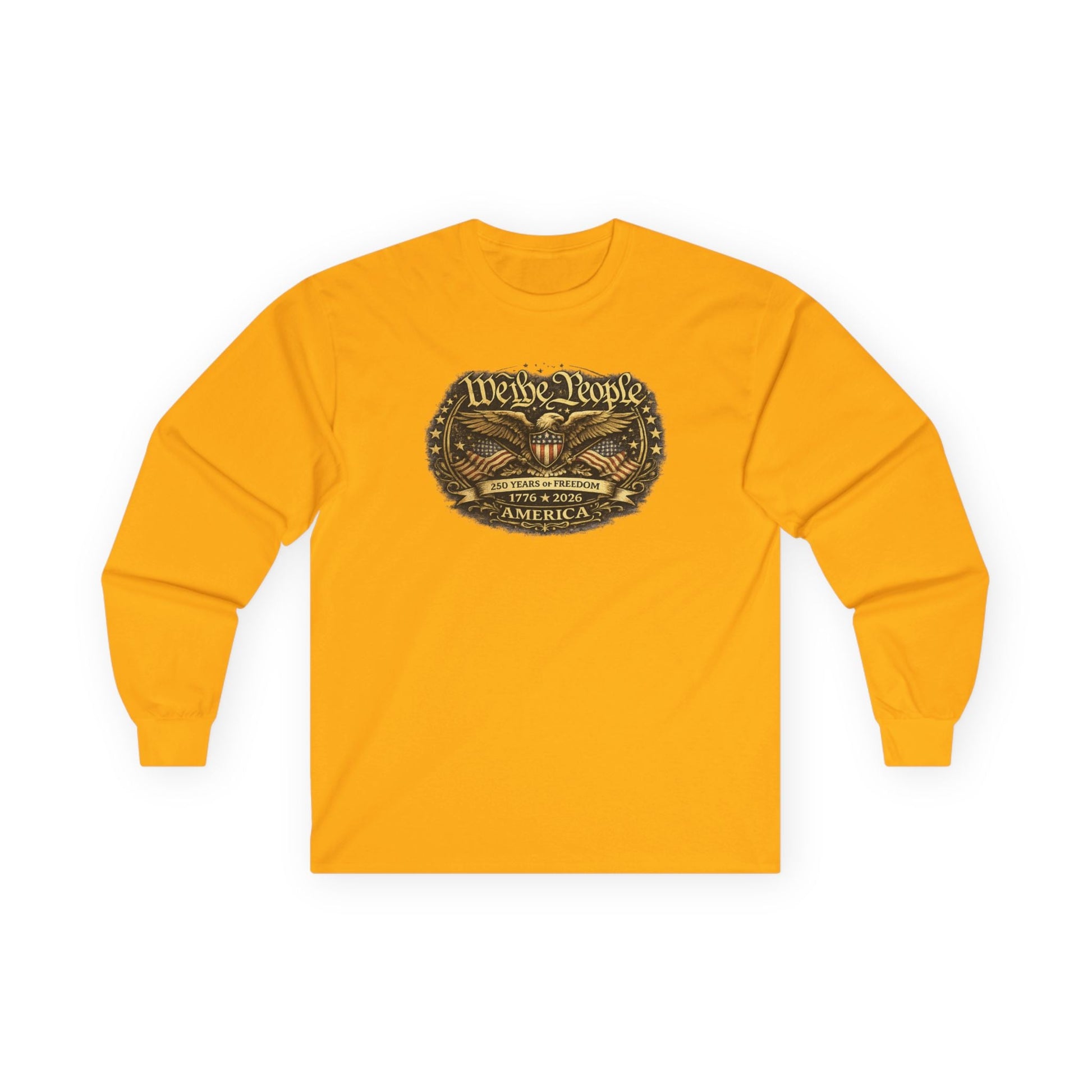 We the People – 250 Years of Freedom Heritage Long - Sleeve T-Shirt (1776–2026 Edition) - PatriotDepot.com