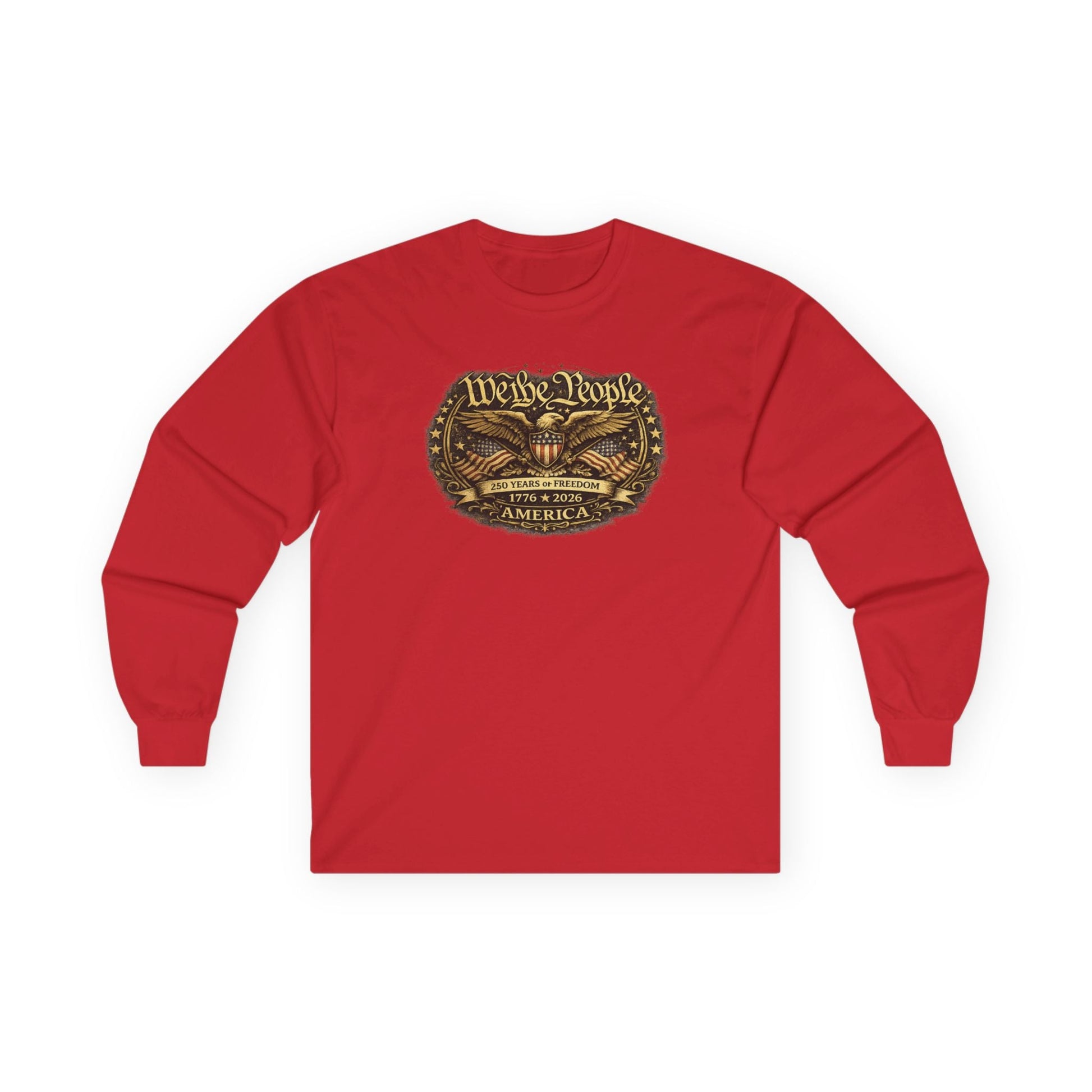 We the People – 250 Years of Freedom Heritage Long - Sleeve T-Shirt (1776–2026 Edition) - PatriotDepot.com
