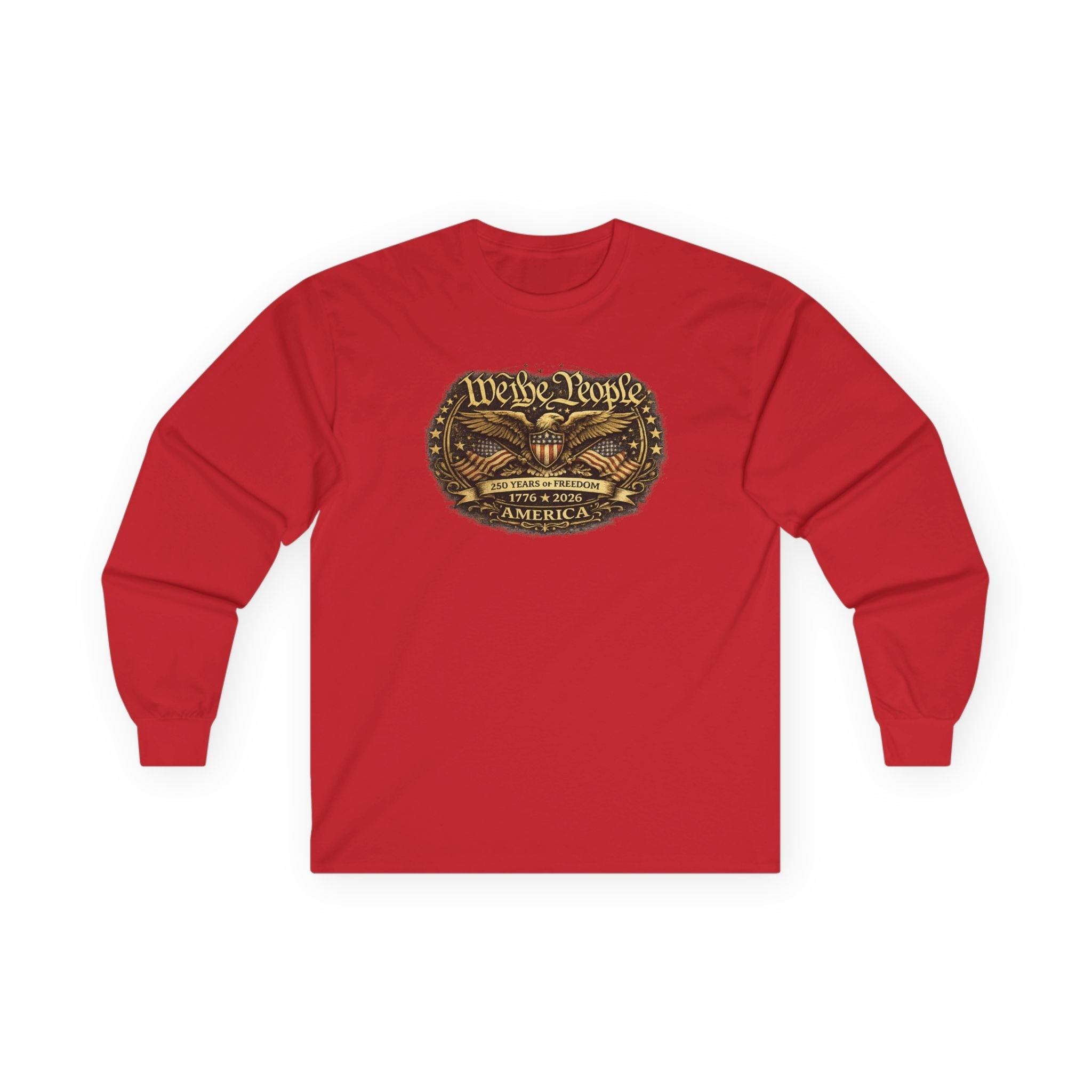We the People – 250 Years of Freedom Heritage Long - Sleeve T-Shirt (1776–2026 Edition) - PatriotDepot.com