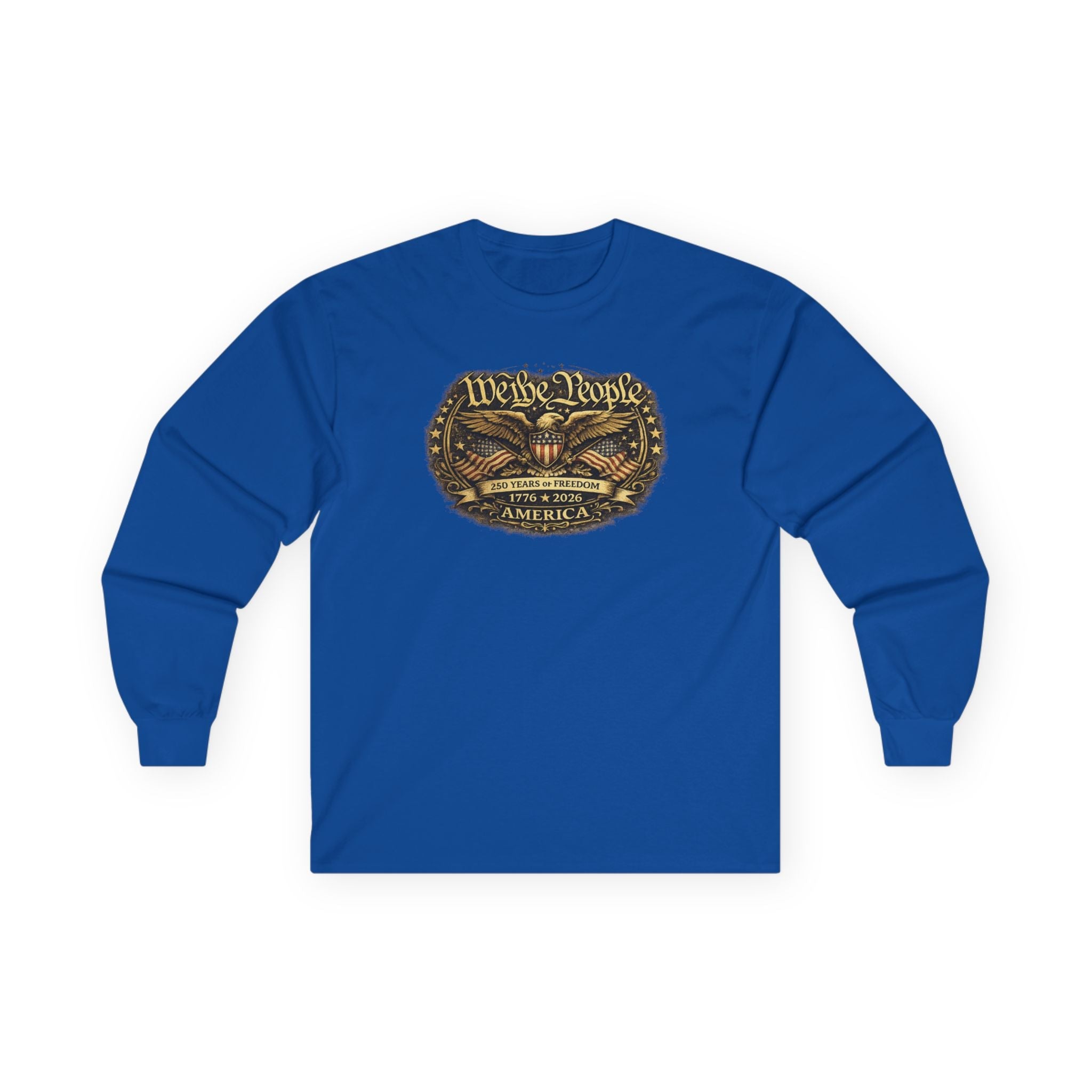 We the People – 250 Years of Freedom Heritage Long - Sleeve T-Shirt (1776–2026 Edition) - PatriotDepot.com