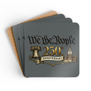 We the People 250th Anniversary Cork Coaster Set - PatriotDepot.com