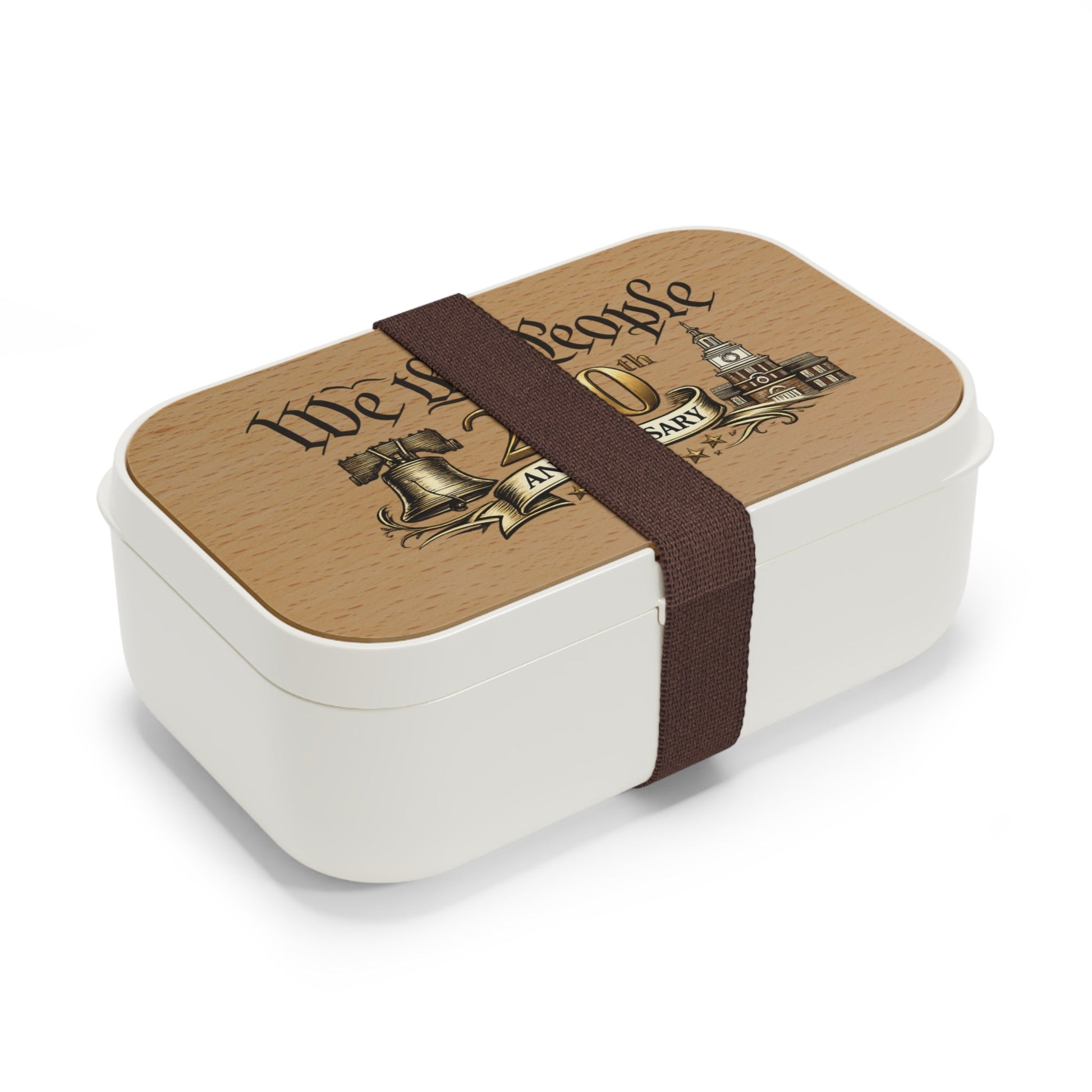 We the People – America’s 250th Anniversary Bento Wooden - Top Lunch Box (1776–2026) - PatriotDepot.com