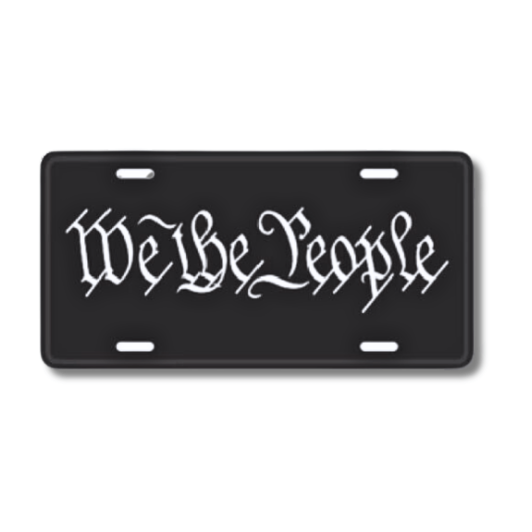 We the People Embossed License Plate - PatriotDepot.com