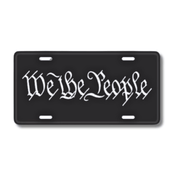 We the People Embossed License Plate - PatriotDepot.com