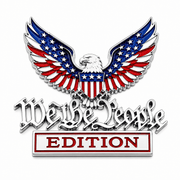 We the People Patriotic Eagle Auto Emblem Set (2-Piece) - PatriotDepot.com